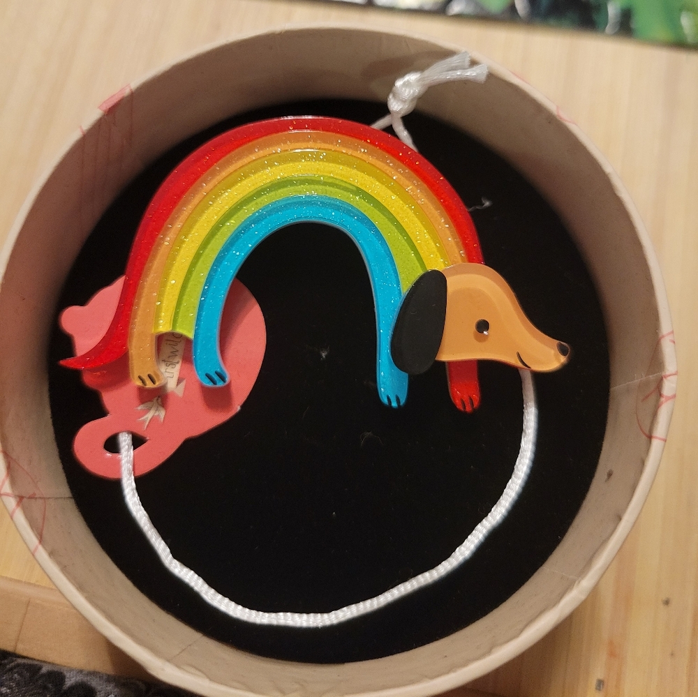 Erstwilder Rainbow Ruff Brooch